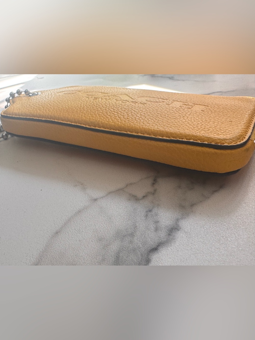 Coach Yellow Leather Multifunction XL Hangtag Wallet - Picture 8 of 8
